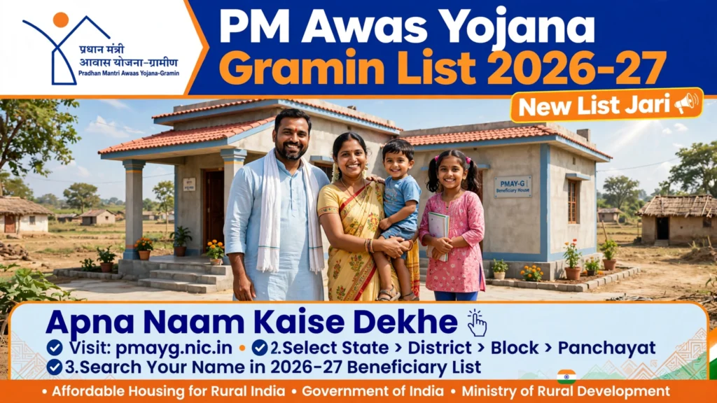 Yojana Gramin List 2026-27 New List Jari
